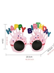 1入組隨機生日派對眼鏡 - 彩色 - 查看 3