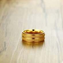 Nhẫn nam thiết kế lấp lánh cho vẻ ngoài sành điệu Quà tặng cho bữa tiệc - Vàng - Xem 2