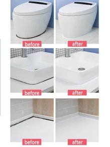 1 cuộn Nhãn niêm phong sàn trơn - trắng - Xem 9