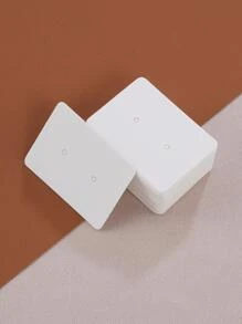 50pcs/set Plain Jewelry Storage Card - White - View 2