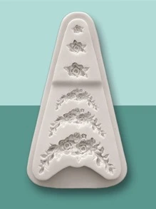 1pc Silicone Mold, Modern Flower Design Silicone Mould For DIY Craft