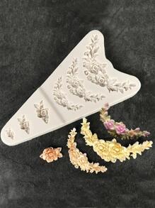 1pc Silicone Mold, Modern Flower Design Silicone Mould For DIY Craft