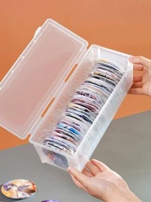 1 stuk transparante zichtbaarheidsbadge van acryl, multifunctionele opbergdoos