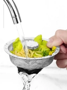 1pc 1pc Kitchen Water Sink Filter Sink Mesh Strainer Kitchen Stainless Steel Multi-purpose Sink Drain - Silver - View 2