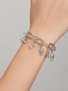 ESBERRY Colgante DIY zirconia cúbica mariquita plata - Plateado - Ver 4