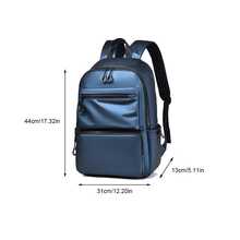 Bolsa de viaje Mochila universidad alumno Bolso Mochila negocio ordenador Bolso ocio gran capacidad - Azul - Ver 7