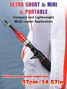 GOTURE 1入組紡紗輕便伸縮式釣竿