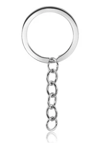 5 Cái/bộ Dây Chuyền & Móc Khóa Tối Giản Thời Trang Dành Cho Nữ Để Làm Trang Sức Tự Làm - Bạc - Xem 4