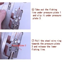 NIUTIANYANG Stainless Steel Semi-automatic Fishing Hook Line Tier Tie Binding Tool - Silver - View 6