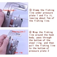 NIUTIANYANG Stainless Steel Semi-automatic Fishing Hook Line Tier Tie Binding Tool - Silver - View 4