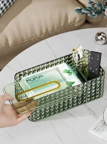 1入組透明紙巾盒 - 無色 - 查看 3