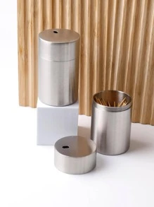 1 giá đỡ tăm bằng thép không gỉ - Bạc - Xem 3