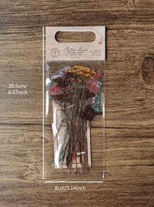 20入組花朵圖案貼紙 - 彩色 - 查看 2