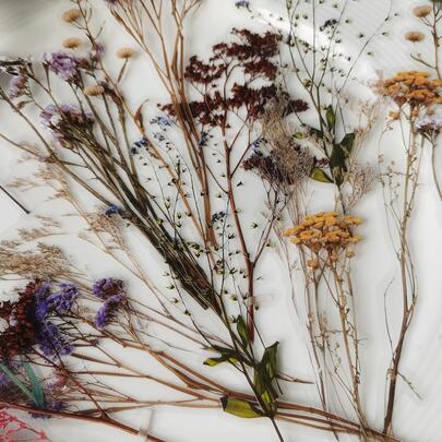 20入組花朵圖案貼紙