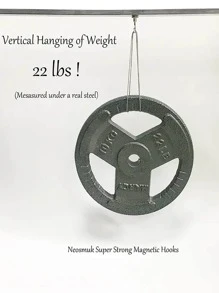 10pcs/set Hook, Modern Silver Punch-free Magnet Hook For Home - Silver - View 6