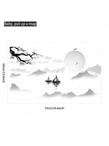 2 PVC Dán Tường, Sáng Tạo Hoa Văn Phong Cảnh Decal Dán Tường Chống Nước Cho Trang Trí Tường Nhà - Nhiều màu - Xem 6