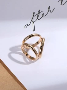 2pcs Minimalist Scarf Ring - Multicolor - View 2