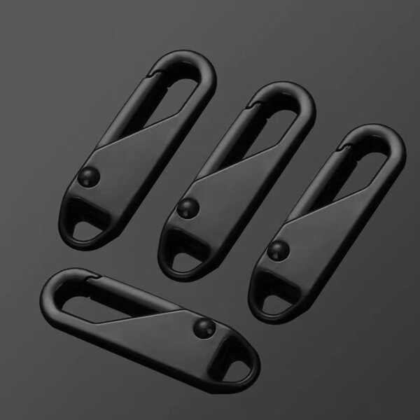 4pcs Zinc Alloy DIY Zipper, Modern Mixed Color DIY Sewing Zipper For Home
