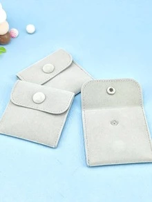 4pcs/set Grey Jewelry Storage Bag - Grey - View 3