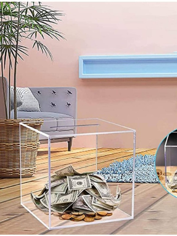 1pc Clear Money Box SHEIN USA