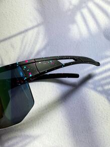 POLASUP 男士 TR 平顶防护时尚眼镜 男士复古骑行眼镜 运动时尚眼镜 混色钓鱼棒球时尚眼镜 街头太阳镜 适合夏季海滩度假、户外、旅行的配饰 - 彩色 - 查看 5