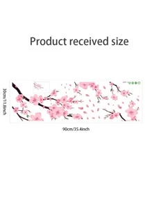 1 件花卉图案墙贴、贴纸、墙贴、乙烯基贴花用于家居装饰、春季装饰品让您的家焕然一新、节日装饰贴纸礼物生日毕业