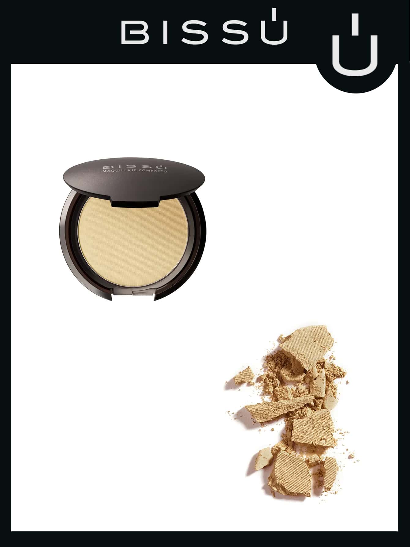 Maquillaje en polvo compacto Bissú #03-NUDE - 102 Nude Pink - Ver 1