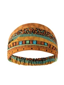 DUOJIAOYAN Donna 1 pezzo Cerchietti per capelli con motivo geo bohémien per esercizio