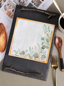 20pcs Leaf Pattern Disposable Napkin - Multicolor - View 5