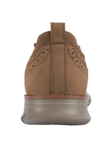 Men's Oxford Shoes Lightweight Business Dress Casual Shoes Slip On Loafers Fashion Sneakers Comfortable - Màu vàng - Xem 2