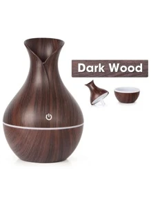 1 Máy Tính 7 Màu Vân Gỗ Điện Máy Tạo Độ Ẩm, Hiện Đại Để Bàn Atomizer Dưỡng Thiết Bị Hoàn Hảo Cho Phòng Ngủ, Văn Phòng, Máy Tính Để Bàn - màu nâu - Xem 1
