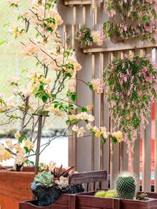 2 Nhân Tạo Hoa Oải Hương Dây Leo, Sáng Tạo Nhựa Đa Năng Nhân Tạo Vòng Hoa Cho Tiệc, Đám Cưới, Gia Đình - trắng - Xem 2