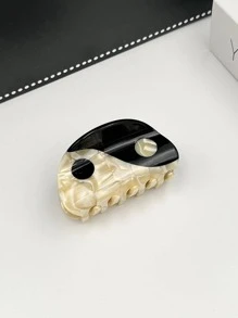 1pc Women Yin & Yang Shape Fashion Hair Claw For Hair Decoration - Multicolor - View 4