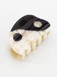 1pc Women Yin & Yang Shape Fashion Hair Claw For Hair Decoration - Multicolor - View 5