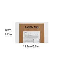 YANJI 1000 miếng dán họa tiết cổ điển, miếng dán trang trí đa năng sáng tạo cho đồ thủ công DIY, trang trí tài khoản thủ công, đồ dùng học tập, trở lại trường - màu nâu - Xem 4