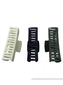 3 cái vuốt tóc vuông thời trang cho phụ nữ để trang trí tóc - Nhiều màu - Xem 4