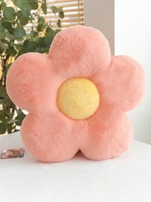 1入组花卉設計裝飾枕頭，客廳和臥室可愛抱枕 - 粉色 - 查看 6