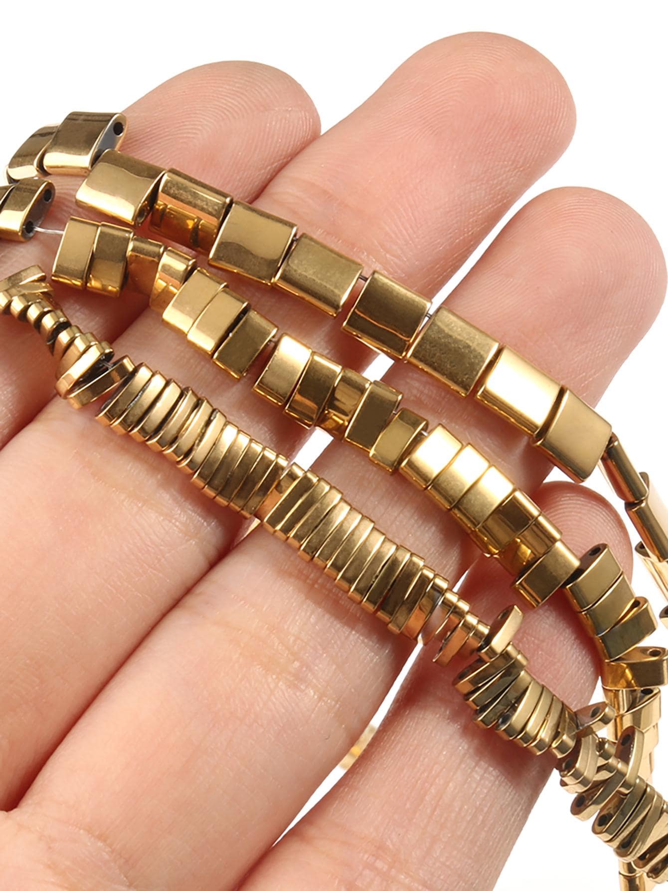 1股釘珠DIY首飾配件 - 金黃色 - 查看 1