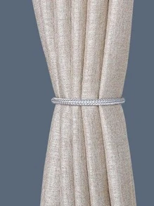 2 piezas Alzapaños de cortina con diseño de perla artificial