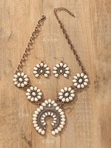 3 cái/bộ Bộ trang sức trang trí bằng đá Bohemian - Đồng - Xem 4