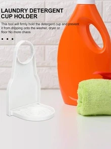 1pc Laundry Detergent Cup Holder, Prevents Soiling Detergent Cup, Laundry Detergent Organizer