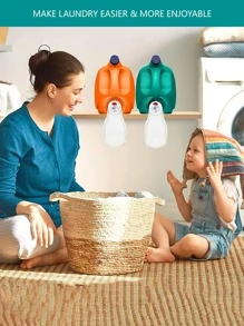 1pc Laundry Detergent Cup Holder, Prevents Soiling Detergent Cup, Laundry Detergent Organizer