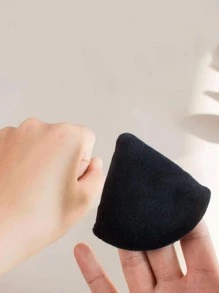 5 st Powder Puff Makeup Puff Face Soft Triangle Powder Puffs för löst pulver Mineralpulver Body Powder Velour Kosmetisk Foundation Svampar Blender Beauty Makeup Tools, 6 färger - Svart - Visa 5