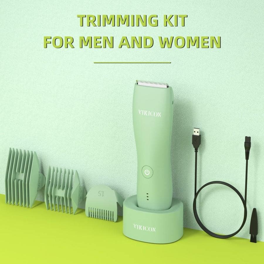 VIKICON Body Hair Trimmer for Men and Women Electric Groin & Ball Shaver,Cordless Trimmer