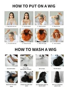 7JHH WIGS 7JHH 假髮短漸變金色假髮帶劉海天然合成深色根直金色鮑勃假髮適合女士日常使用派對和角色扮演 12 英寸 - 彩色 - 查看 11