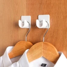 2 Peças Suporte Sólido para Barra de Cortina de Chuveiro, Suporte de Barra de Cortina Moderno de ABS Sem Perfuração para Decoração de Banheiro Doméstico, Decoração de Outono, Acessórios de Banheiro, Volta às Aulas