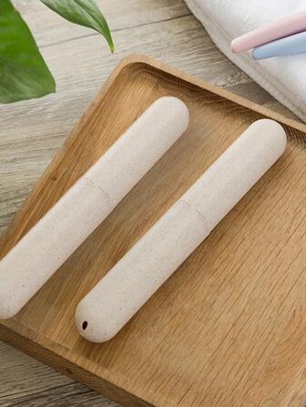 1 件便携式牙刷盒家居浴室装饰夏季返校