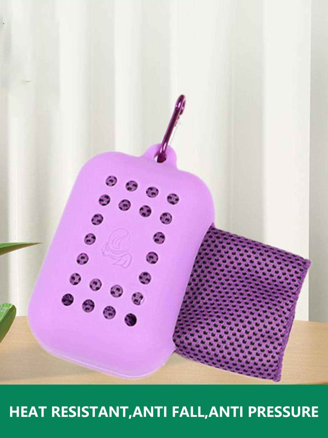 1 cái Khăn du lịch thấm mồ hôi di động nhanh khô - Màu tím - Xem 1