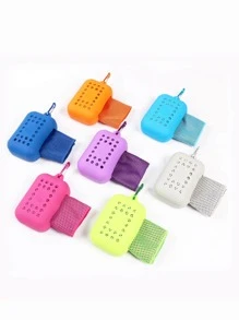 1 cái Khăn du lịch thấm mồ hôi di động nhanh khô - Màu tím - Xem 7