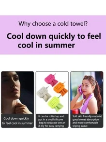 1 cái Khăn du lịch thấm mồ hôi di động nhanh khô - Màu tím - Xem 4